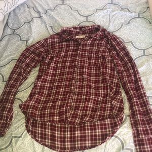 a long sleeve flannel